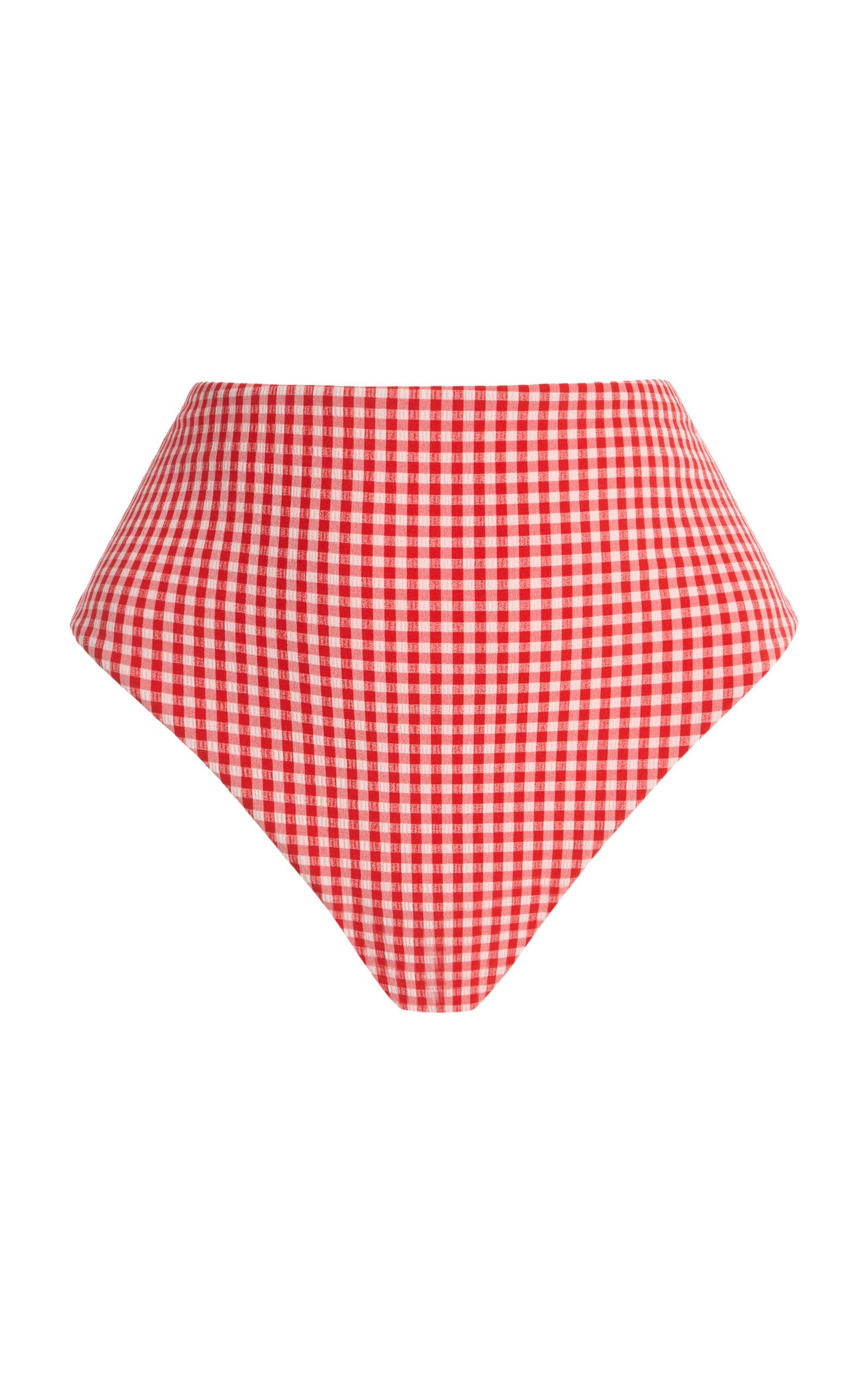 JUILLET SWIMWEAR Vera Plaid Bikini Bottoms - Moda Operandi by JUILLET SWIMWEAR