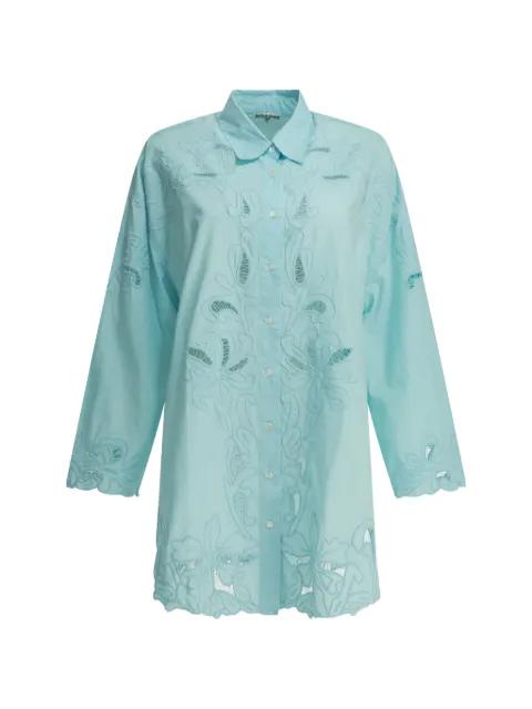 cut-out embroidered shirt by JULIET DUNN