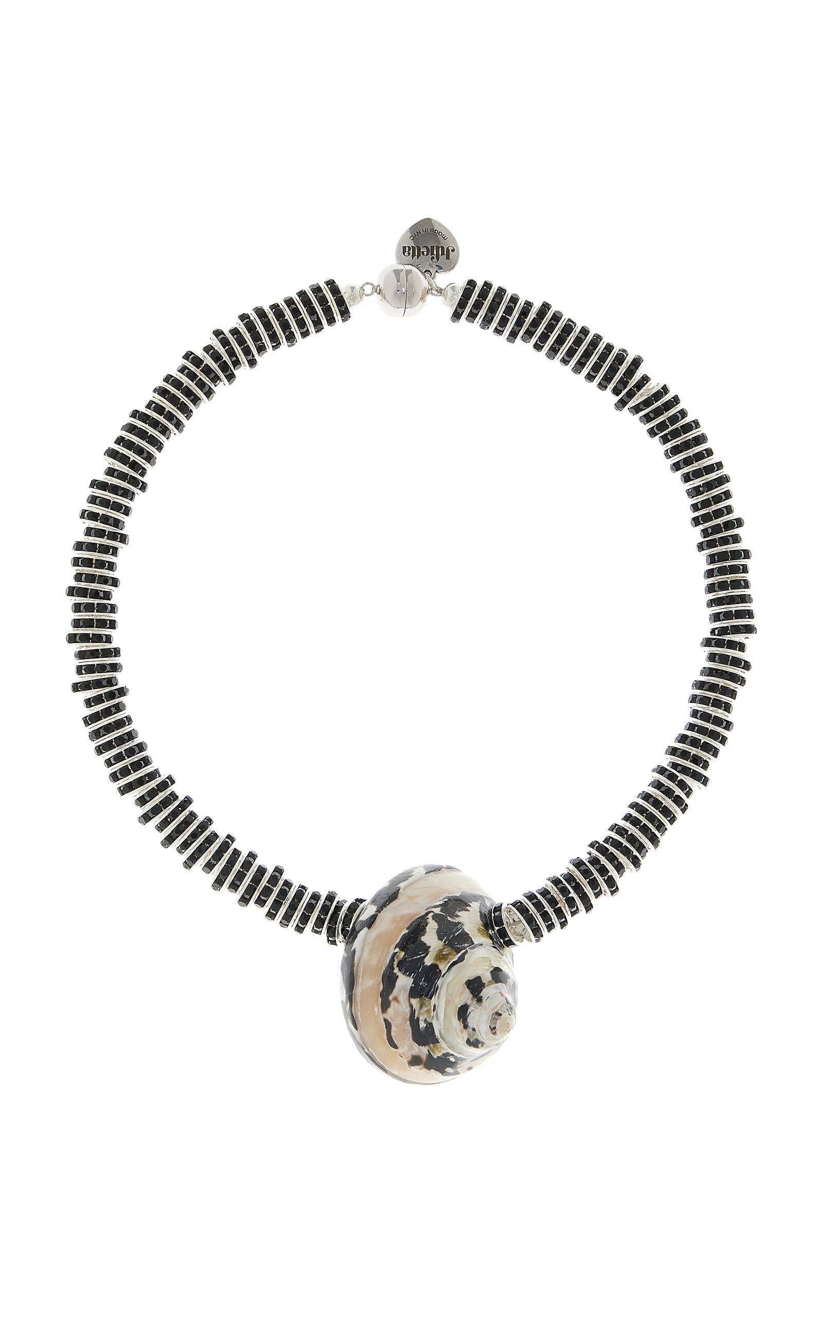 Julietta - Beaded Shell Necklace - Black - OS - Moda Operandi - Gifts For Her by JULIETTA
