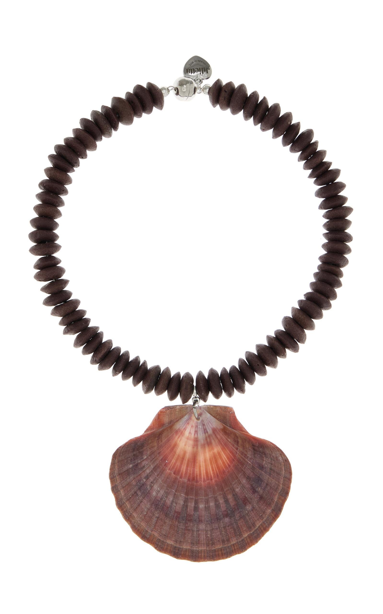 Julietta - Exclusive Beaded Shell Necklace - Brown - OS - Moda Operandi - Gifts For Her by JULIETTA