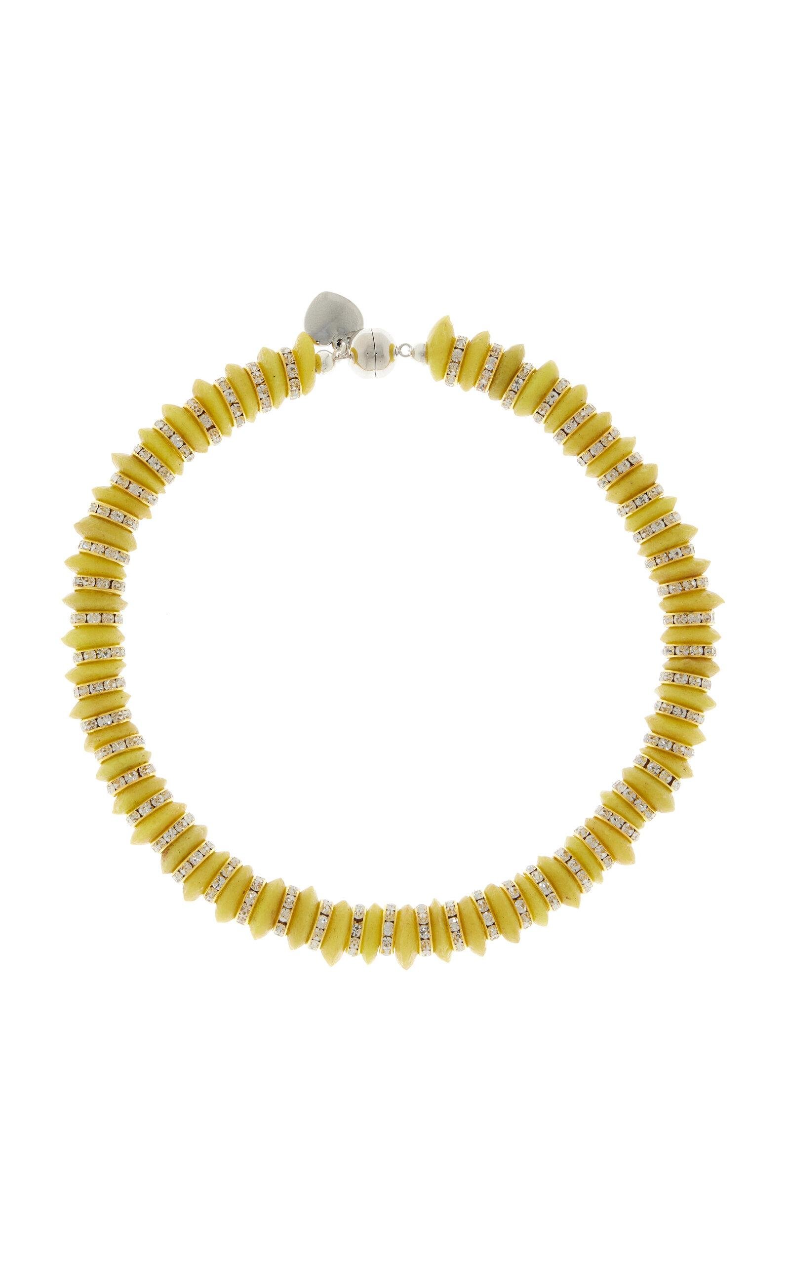 Julietta - Exclusive Heron Beaded Necklace - Yellow - OS - Moda Operandi - Gifts For Her by JULIETTA
