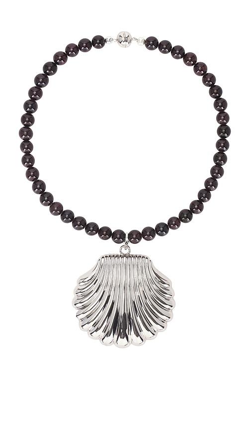 Julietta Holbox Necklace in Metallic Silver by JULIETTA