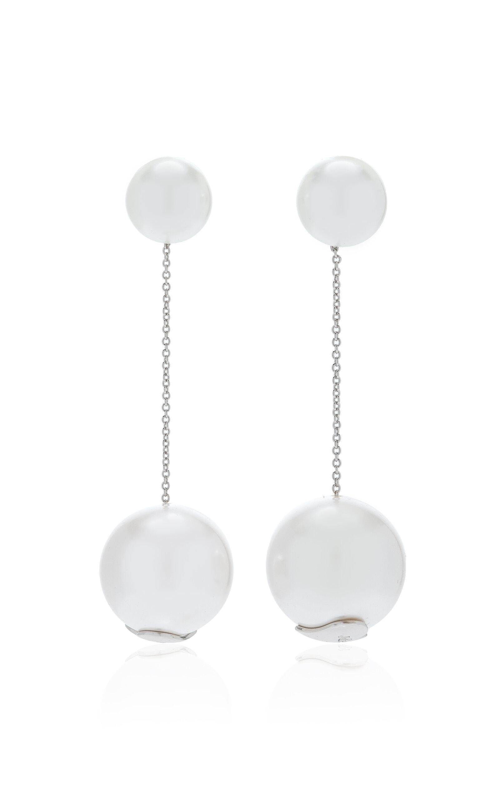 Julietta - Pearl Earrings - White - OS - Moda Operandi - Gifts For Her by JULIETTA