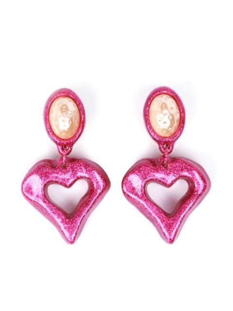 The Heartbreaker glittered earrings by JULIETTA