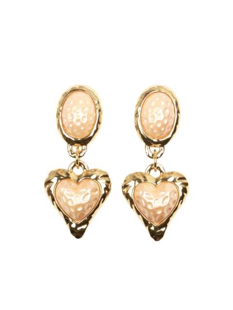heart-shaped earrings by JULIETTA