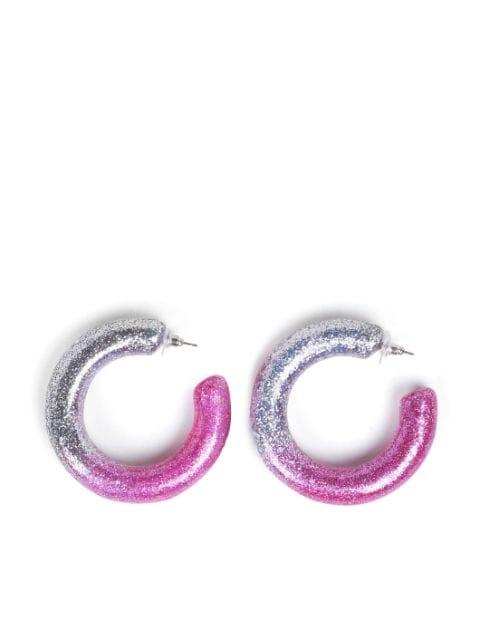 ombré effect hoop earrings by JULIETTA