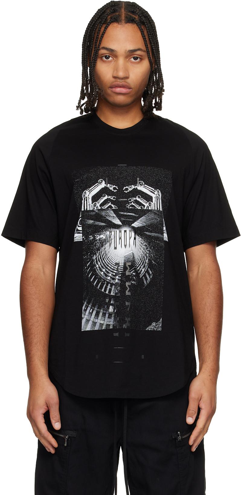Black Europa Regular T-shirt by JULIUS