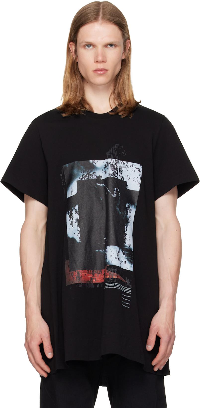 Black Prayer Flare T-Shirt by JULIUS
