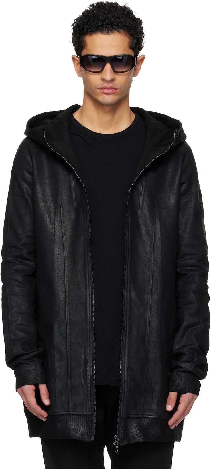 Black Seamed Hoodie by JULIUS
