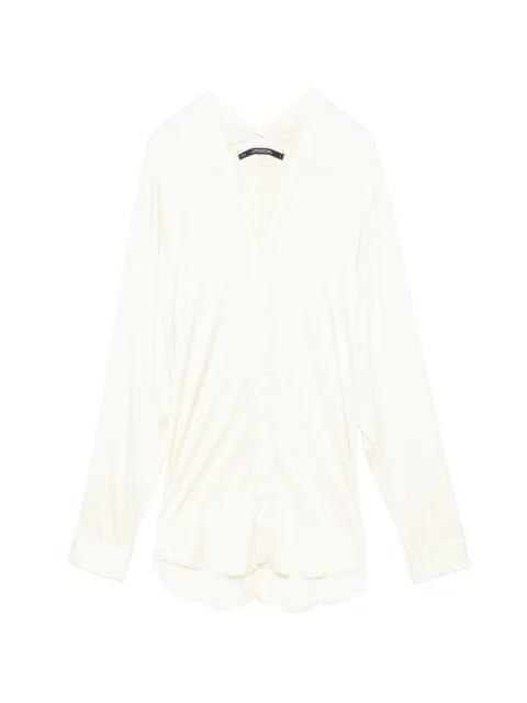 Slit Neck Shirt by JULIUS