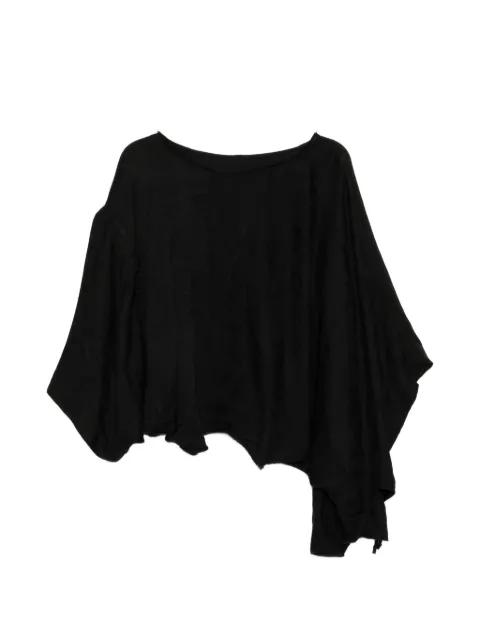 asymmetric draped T-shirt by JULIUS