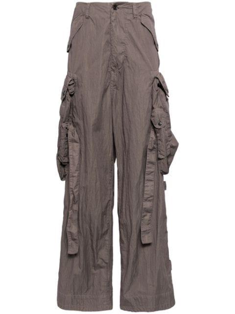 cargo cotton blend trousers by JULIUS