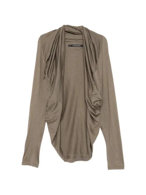 draped panelled jacket by JULIUS