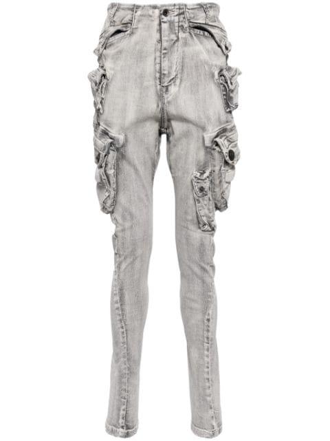 drop-crotch cotton blend trousers by JULIUS