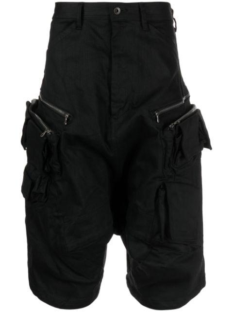 mid-rise drop-crotch shorts by JULIUS