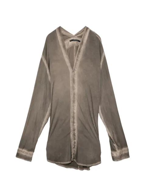 slit neck shirt by JULIUS