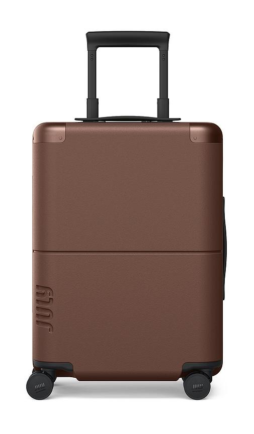 July Carry On Luggage in Brown by JULY