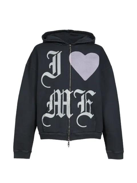 Motor graphic-print zip-up hoodie by JUN/NAKAYAMA