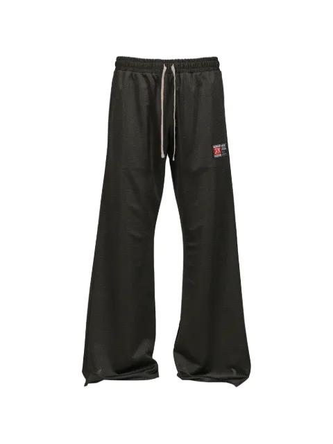 logo-patch mesh track pants by JUN/NAKAYAMA