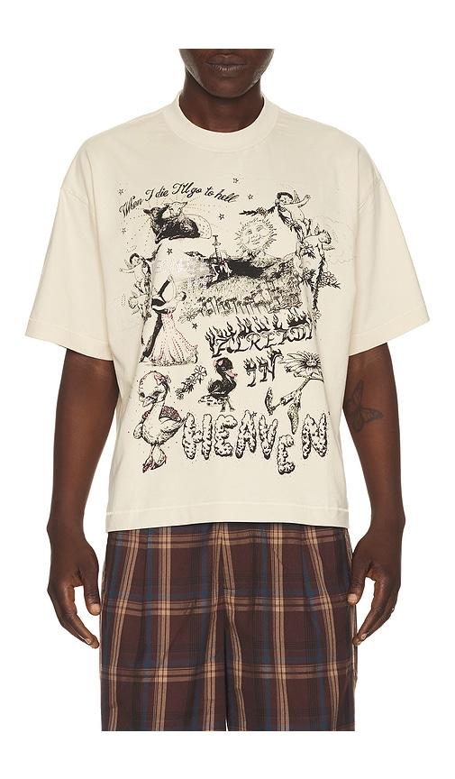 Jungles Already in Heaven Tee in Cream by JUNGLES JUNGLES