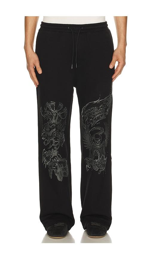 Jungles Loud Noises Track Pant in Black by JUNGLES JUNGLES