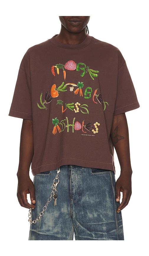 Jungles More Vegetables Tee in Brown by JUNGLES JUNGLES