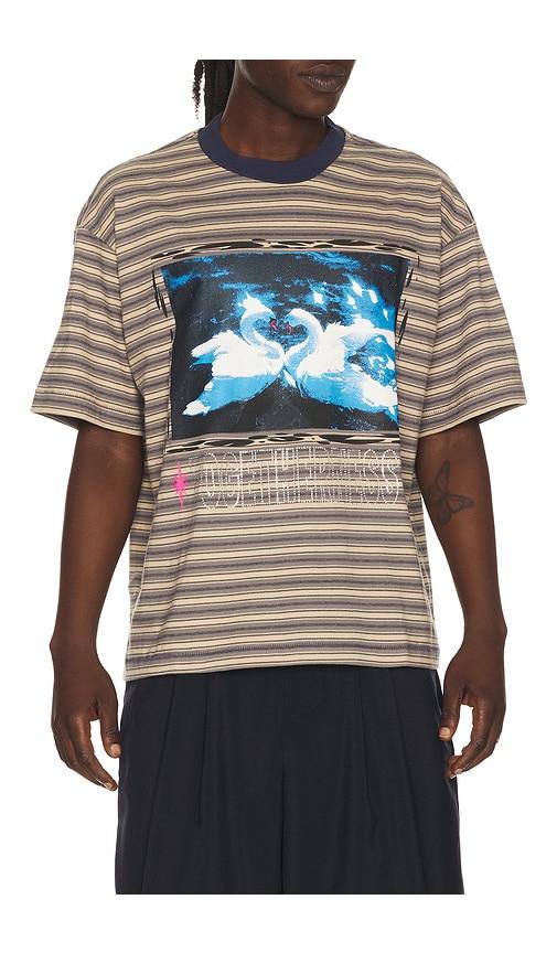 Jungles Togetherness Stripe Tee in Brown by JUNGLES JUNGLES