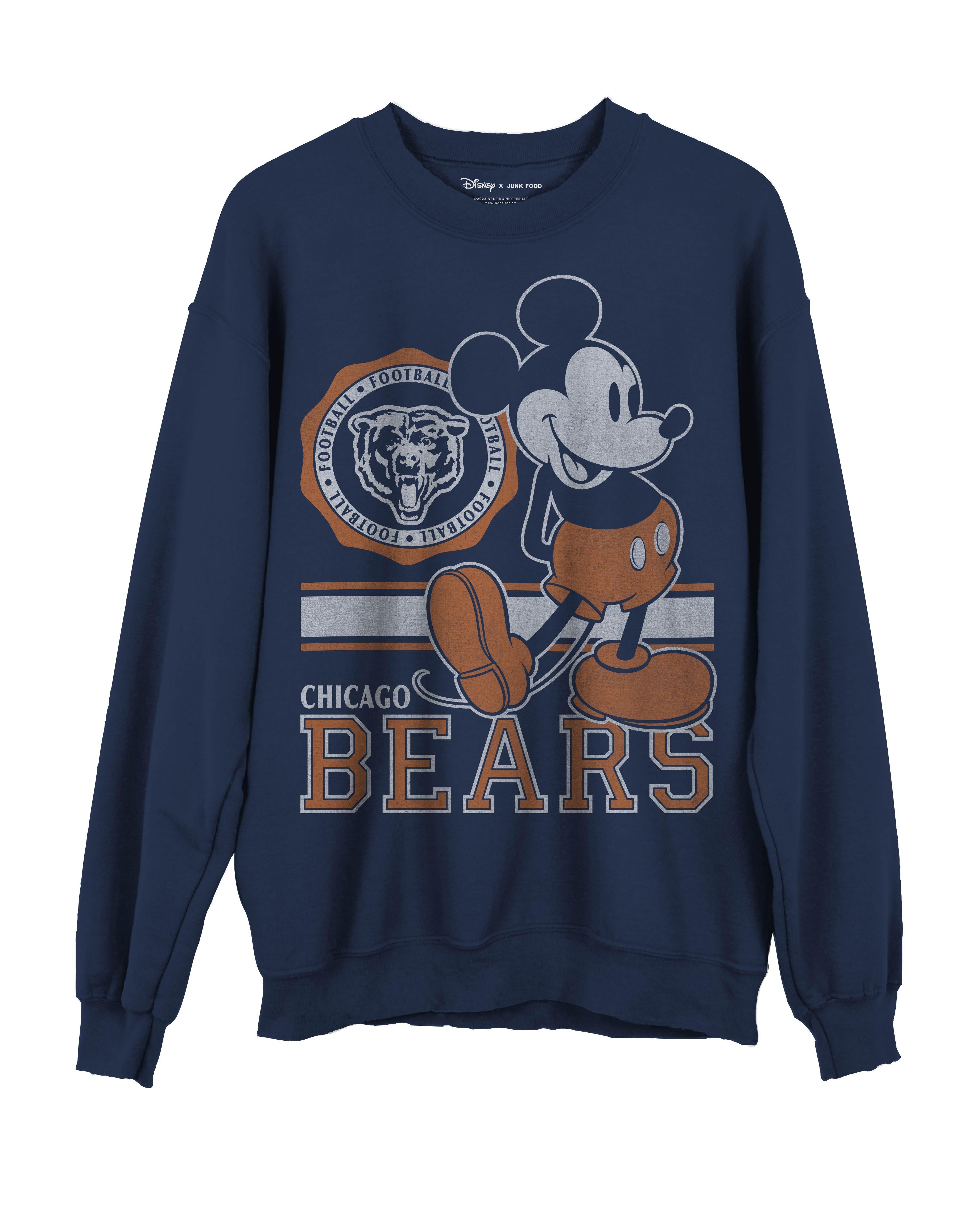 Junk Food Clothing Bears Mickey Crewneck Sweatshirt Fleece by JUNK FOOD CLOTHING