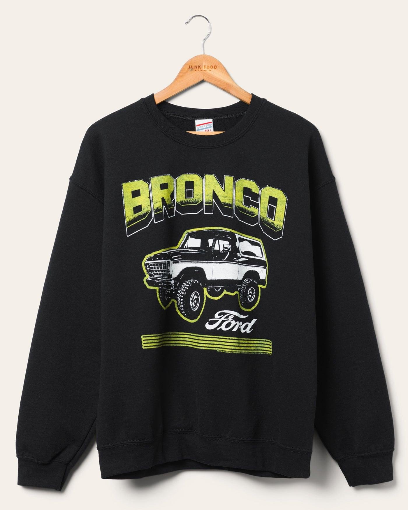 Junk Food Clothing Bronco Powered By Ford Flea Market Fleece Pullover by JUNK FOOD CLOTHING