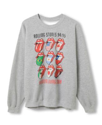 Men's Rolling Stones Voodoo Lounge Tour Flea Market Fleece Sweatshirts by JUNK FOOD CLOTHING