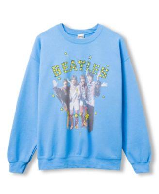 Men's The Beatles Magical Mystery Tour Flea Market Fleece Sweatshirt by JUNK FOOD CLOTHING