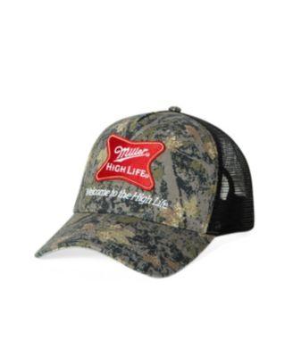 Miller High Life Camo Trucker Hat by JUNK FOOD CLOTHING