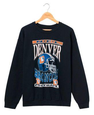 NFL Unisex Denver Broncos Helmet Flea Market Crew Fleece Sweatshirt by JUNK FOOD CLOTHING