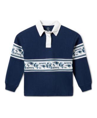 Unisex Kids NFL New England Patriots Rugby Long Sleeve - Little Kid by JUNK FOOD CLOTHING