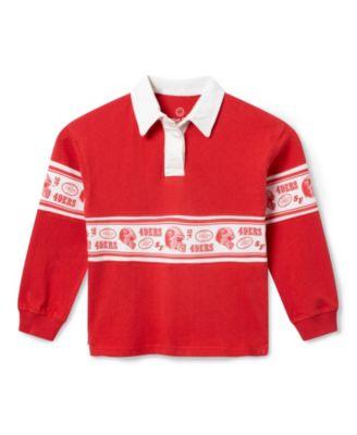 Unisex Kids NFL San Francisco 49ers Rugby Long Sleeve - Little Kid by JUNK FOOD CLOTHING
