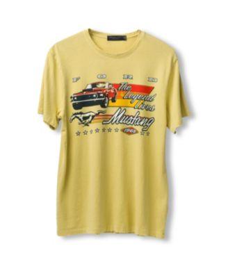 Unisex Mustang The Legend Lives Vintage-like Tee by JUNK FOOD CLOTHING
