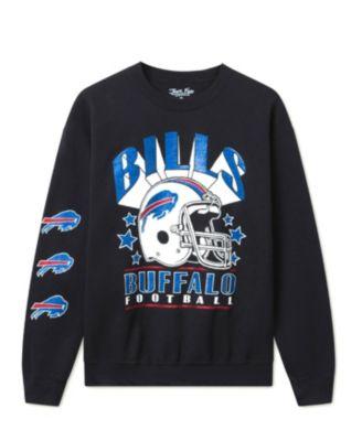 Unisex NFL Buffalo Bills Glitter Helmet Flea Market Crew Fleece by JUNK FOOD CLOTHING