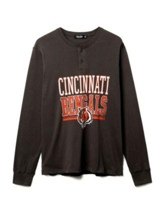 Unisex NFL Cincinnati Bengals Long Sleeve Henley by JUNK FOOD CLOTHING