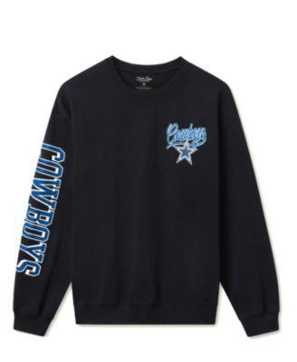 Unisex NFL Dallas Cowboys Glitter Flea Market Crew Fleece by JUNK FOOD CLOTHING