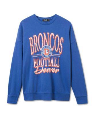 Unisex NFL Denver Broncos Lateral Crew Fleece by JUNK FOOD CLOTHING