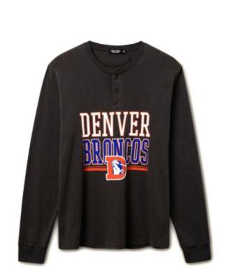 Unisex NFL Denver Broncos Long Sleeve Henley by JUNK FOOD CLOTHING