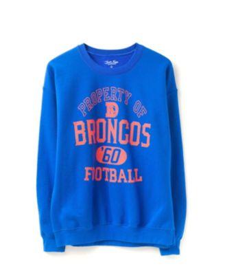 Unisex NFL Denver Broncos Property Flea Market Crew Fleece by JUNK FOOD CLOTHING