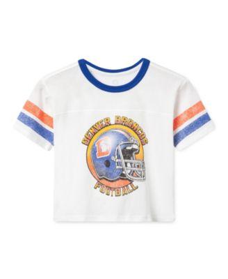 Unisex NFL Denver Broncos Striped Ringer Tee - Little Kid by JUNK FOOD CLOTHING