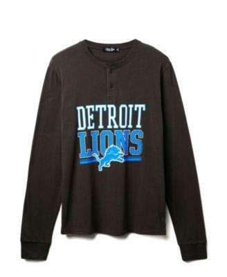 Unisex NFL Detroit Lions Long Sleeve Henley by JUNK FOOD CLOTHING