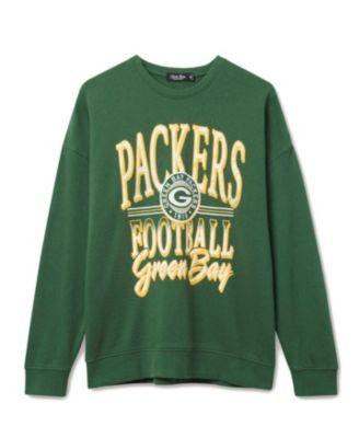 Unisex NFL Green Bay Packers Lateral Crew Fleece by JUNK FOOD CLOTHING