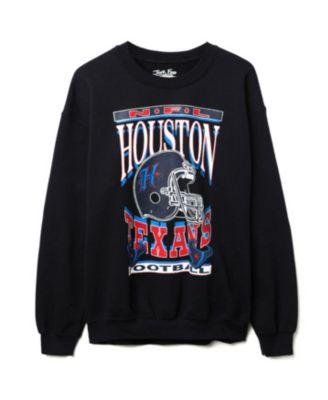 Unisex NFL Houston Texans Helmet Flea Market Crew Fleece by JUNK FOOD CLOTHING