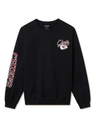 Unisex NFL Kansas City Chiefs Glitter Flea Market Crew Fleece by JUNK FOOD CLOTHING
