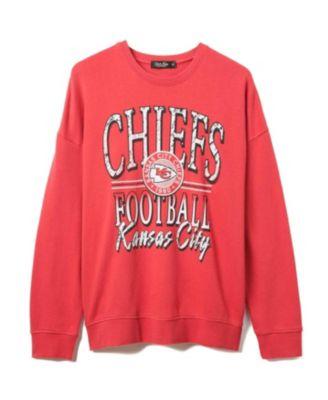 Unisex NFL Kansas City Chiefs Lateral Crew Fleece by JUNK FOOD CLOTHING