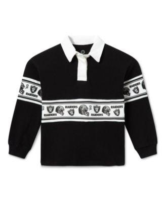 Unisex NFL Las Vegas Raiders Rugby Long Sleeve Tee - Little Kid by JUNK FOOD CLOTHING