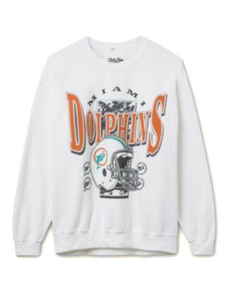 Unisex NFL Miami Dolphins Conversion Flea Market Crew Fleece by JUNK FOOD CLOTHING